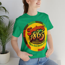 Load image into Gallery viewer, Juneteenth 1865 Circle Jersey Short Sleeve Tee
