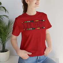 Load image into Gallery viewer, Juneteenth Block Jersey Short Sleeve Tee
