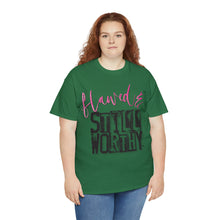 Load image into Gallery viewer, Flawed &amp; Worthy Unisex Heavy Cotton Tee
