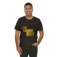 Load image into Gallery viewer, Black Dad Unisex Jersey Short Sleeve Tee

