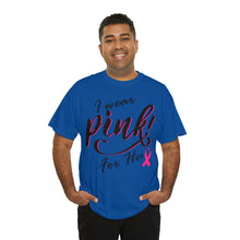 Load image into Gallery viewer, I Wear Pink Unisex Heavy Cotton Tee
