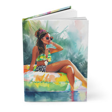 Load image into Gallery viewer, Watercolor Waves- Beach Babes Hardcover Journal Matte
