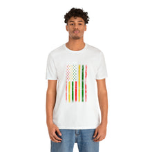 Load image into Gallery viewer, Juneteenth Flag Jersey Short Sleeve Tee
