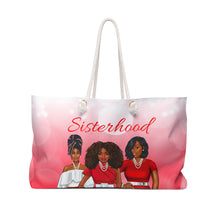 Load image into Gallery viewer, The Sisterhood Red/White Weekender Bag
