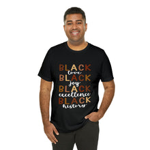 Load image into Gallery viewer, Black Love Jersey Short Sleeve Tee
