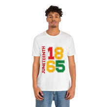 Load image into Gallery viewer, Juneteenth 1865 Jersey Short Sleeve Tee
