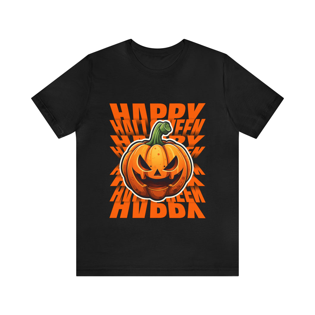 Halloween Pumpkin Jersey Short Sleeve Tee