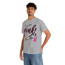 Load image into Gallery viewer, I Wear Pink Unisex Heavy Cotton Tee
