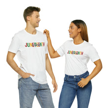 Load image into Gallery viewer, Juneteenth Celebrate Jersey Short Sleeve Tee
