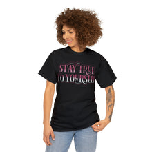 Load image into Gallery viewer, Stay True Unisex Heavy Cotton Tee
