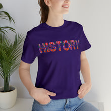 Load image into Gallery viewer, Purple History Unisex Jersey Short Sleeve Tee
