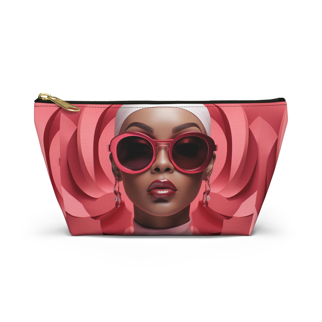 Cotton Candy Chic Accessory Pouch w T-bottom