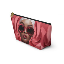 Load image into Gallery viewer, Cotton Candy Chic Accessory Pouch w T-bottom
