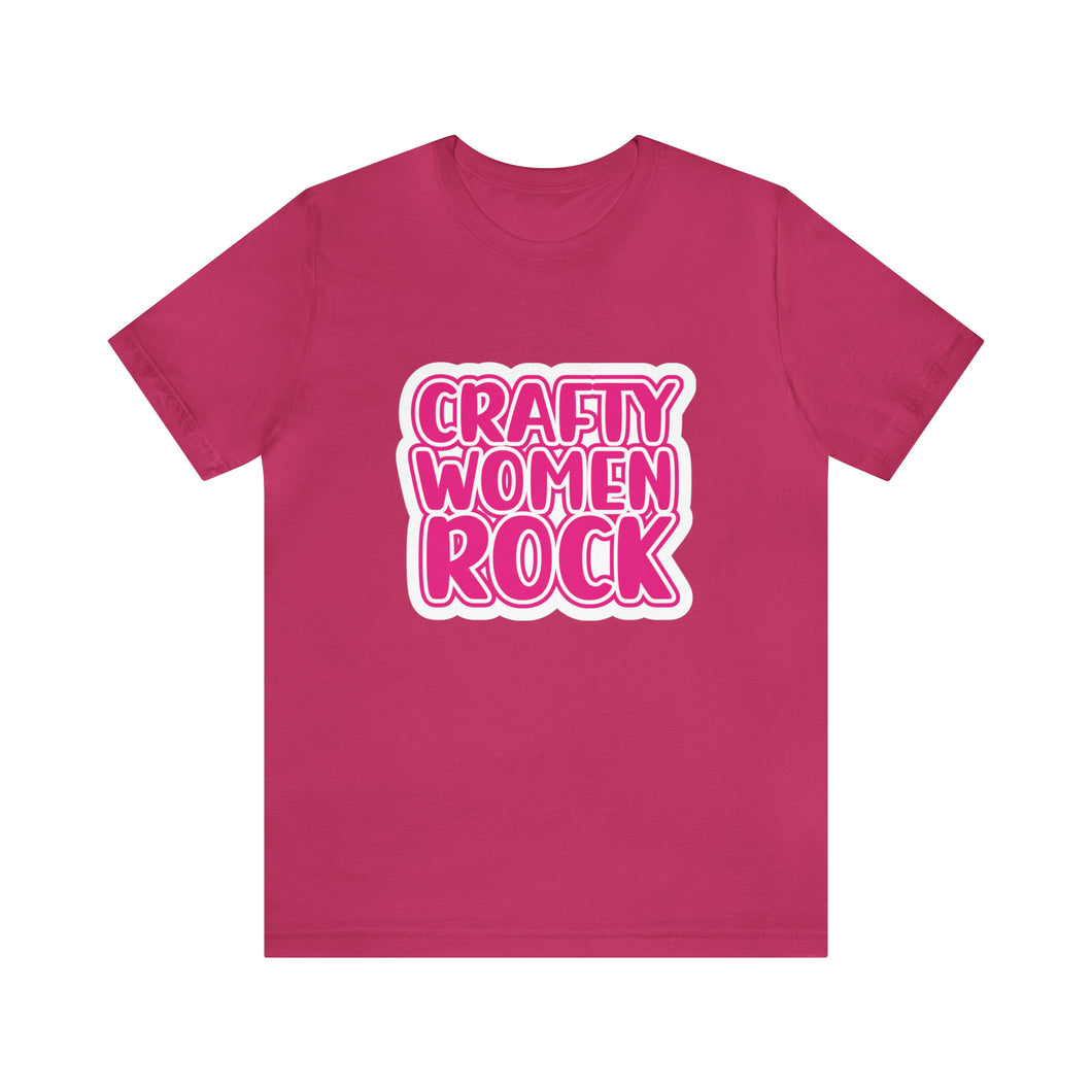Crafty Women Rock Unisex Jersey Short Sleeve Tee