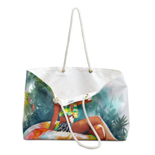 Load image into Gallery viewer, Watercolor Waves- Beach Babes Weekender Bag
