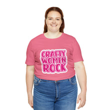 Load image into Gallery viewer, Crafty Women Rock Unisex Jersey Short Sleeve Tee
