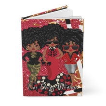Load image into Gallery viewer, Red Ankara Beauty Hardcover Journal Matte
