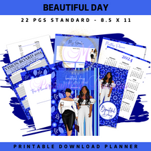 Load image into Gallery viewer, Beautiful Day- 2024 Undated Printable Planner
