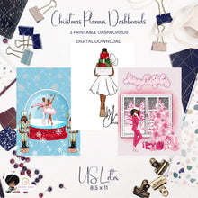 Load image into Gallery viewer, Christmas Planner Dashboard Insert- Printable US Letter 8.5x11
