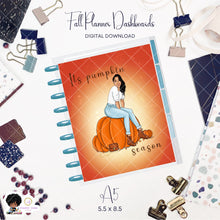 Load image into Gallery viewer, Fall Planner Dashboard Insert- Printable A5 5.5x8.5
