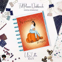 Load image into Gallery viewer, Fall Planner Dashboard Insert- Printable US Letter 8.5x11
