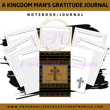 Load image into Gallery viewer, A Kingdom Man&#39;s Gratitude Notebook/Journal
