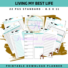 Load image into Gallery viewer, Living My Best Life- 2024 Undated Printable Planner
