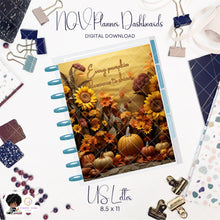 Load image into Gallery viewer, NOV Planner Dashboard Insert- Printable US Letter 8.5x11
