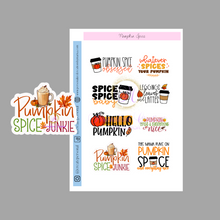 Load image into Gallery viewer, Pumpkin Spice Stickers
