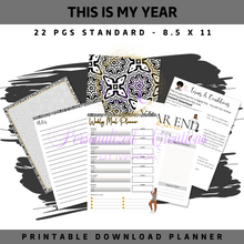 Load image into Gallery viewer, This Is My Year- 2024 Undated Printable Planner
