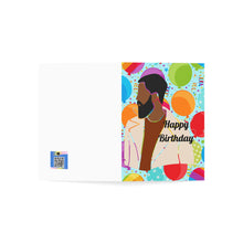 Load image into Gallery viewer, Mens Birthday-Black Beard Folded Greeting Cards (1, 10, 30, and 50pcs)
