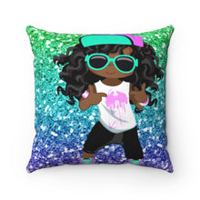 Load image into Gallery viewer, Glitter HipHop2 Kids Spun Polyester Square Pillow
