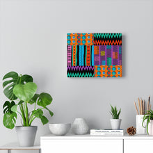 Load image into Gallery viewer, Ankara Purple Canvas Gallery Wraps
