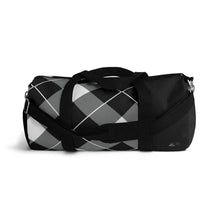 Load image into Gallery viewer, His Black Argyle Duffel Bag
