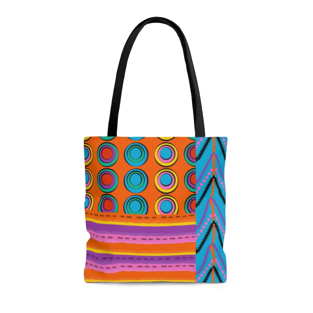 Ankara Baby Blue AOP Tote Bag