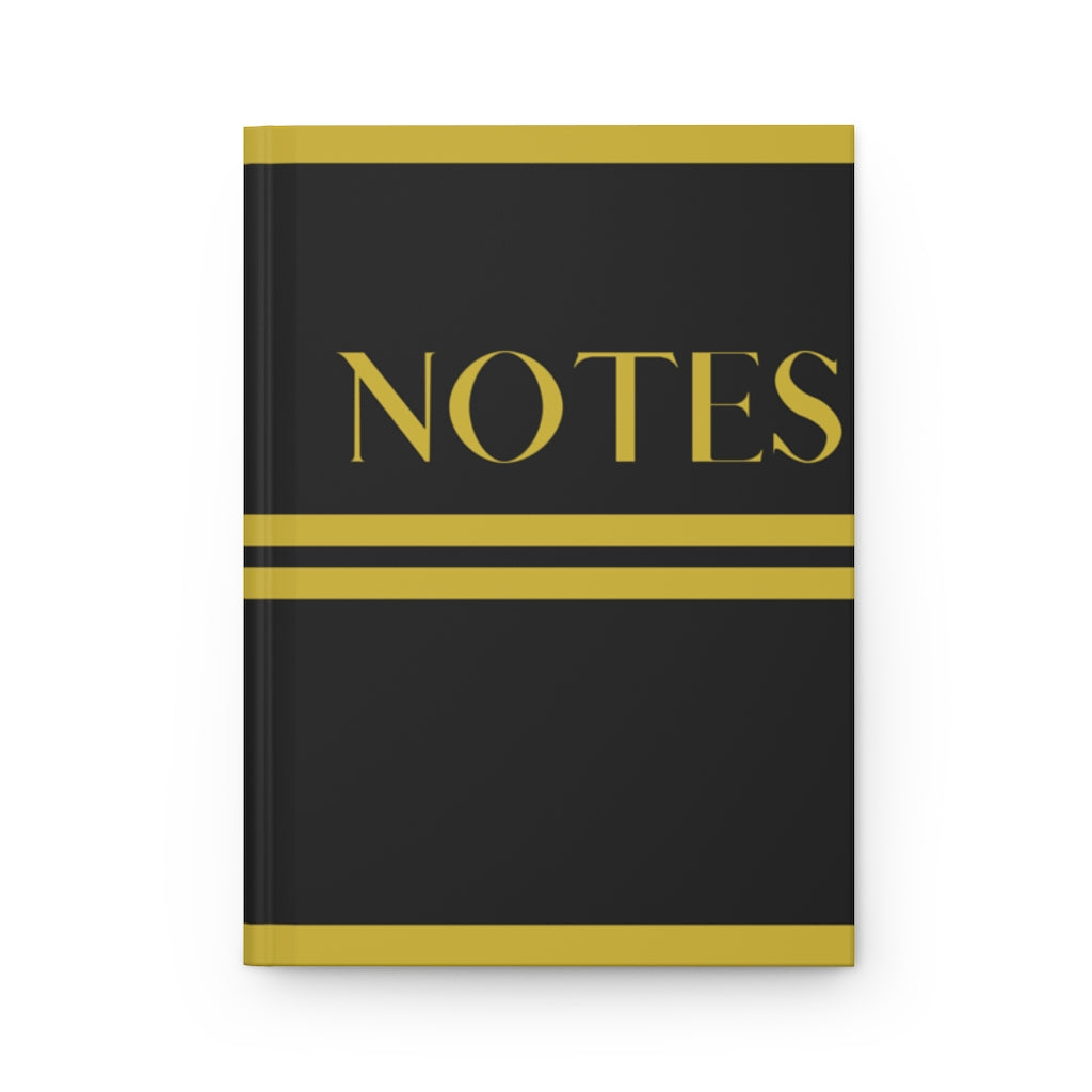His Black Hardcover Notebook Matte