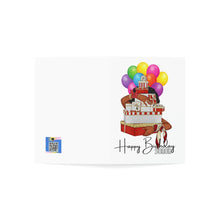Load image into Gallery viewer, Happy Birthday Soror! - Red &amp; White Folded Greeting Cards (1, 10, 30, and 50pcs)
