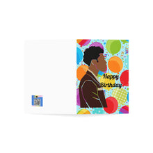 Load image into Gallery viewer, Mens Birthday-Brown Jacket Folded Greeting Cards (1, 10, 30, and 50pcs)
