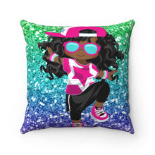 Load image into Gallery viewer, Maya- Kids Personalized Spun Polyester Square Pillow
