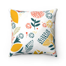 Load image into Gallery viewer, White Spun Polyester Square Pillow
