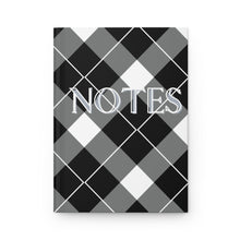 Load image into Gallery viewer, His Black Argyle Hardcover Journal Matte
