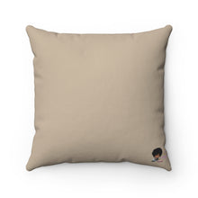 Load image into Gallery viewer, Mocha Circles Spun Polyester Square Pillow
