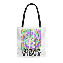 Load image into Gallery viewer, TieDye Summer Vibes AOP Tote Bag
