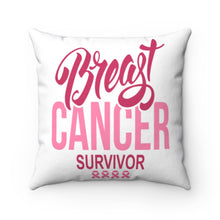 Load image into Gallery viewer, Survivor Spun Polyester Square Pillow
