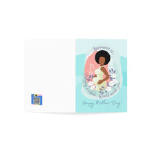 Load image into Gallery viewer, Happy Mothers Day-Happiness Is -Dark Folded Greeting Cards (1, 10, 30, and 50pcs)
