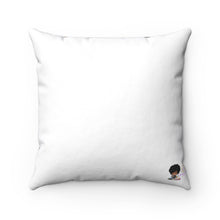 Load image into Gallery viewer, Mocha Flower Power Spun Polyester Square Pillow
