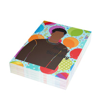Load image into Gallery viewer, Mens Birthday-Brown Shirt Folded Greeting Cards (1, 10, 30, and 50pcs)
