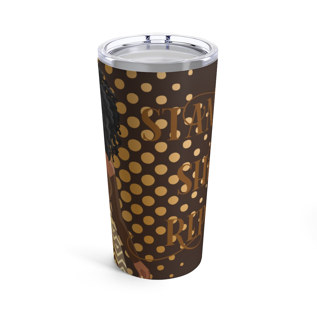 Stand Up Brown Tumbler 20oz