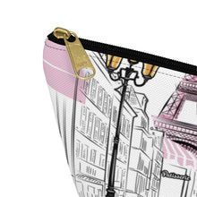 Load image into Gallery viewer, Paris Pink Accessory Pouch w T-bottom
