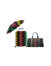 Load image into Gallery viewer, Black Kente 3 PC Travel Set
